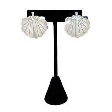 Vintage MODERNIST Fan Earrings | Artist Made ABSTRACT Earrings |  Etched FAN Earring | Avant Garde Sterling Silver | 1990s Silver Jewelry