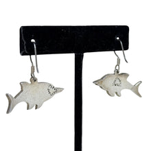 TAXCO Fish Earrings | Green Enamel Sterling Earrings | PISCES Mexican Silver Jewelry | Tropical Fish Jewelry | Vintage 1990s Jewelry