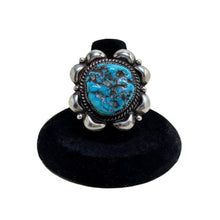 1970s TURQUOISE Ring 9 1/4 | Vintage 70s Native American Jewelry | Turquoise Ring Size 9.25 | Southwestern Ring 9.25 | Vintage Turquoise