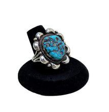 1970s TURQUOISE Ring 9 1/4 | Vintage 70s Native American Jewelry | Turquoise Ring Size 9.25 | Southwestern Ring 9.25 | Vintage Turquoise
