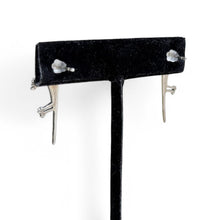 INTERESTING Lizard Earrings | Sterling Silver MODERNIST Reptile Earrings | Vintage Animal Stud Earrings