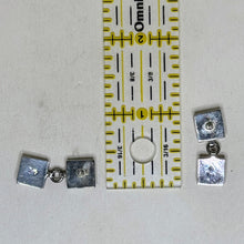 Vintage ONYX Earrings | Chunky Sterling Silver Earrings | 90s Geometric Sterling | Avant Garde Earring | 90s Sterling Vintage Onyx Jewelry