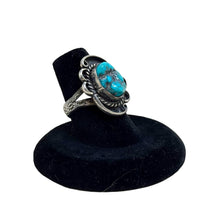 1970s TURQUOISE Ring 6.5 | 70s Native American Jewelry | Turquoise Ring Size 6.5 | Southwestern Ring 6 1/2 | Vintage Turquoise Jewelry