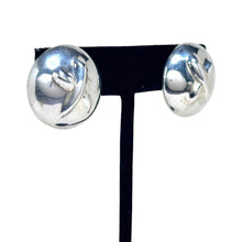 TAXCO Earrings | Modernist DOME Earrings | 1980s Abstract Modern Jewelry | Sterling Silver Earrings | 80s Earrings Mexican Silver