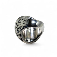 Sterling AMETHYST Ring 6 3/4 | 2000s ORNATE Amethyst Ring Size 6.75 | 90s SILVER Avant Ring Size 6 3/4 | Faceted Amethyst Ring Size 6 3/4