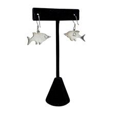 TAXCO Fish Earrings | Green Enamel Sterling Earrings | PISCES Mexican Silver Jewelry | Tropical Fish Jewelry | Vintage 1990s Jewelry