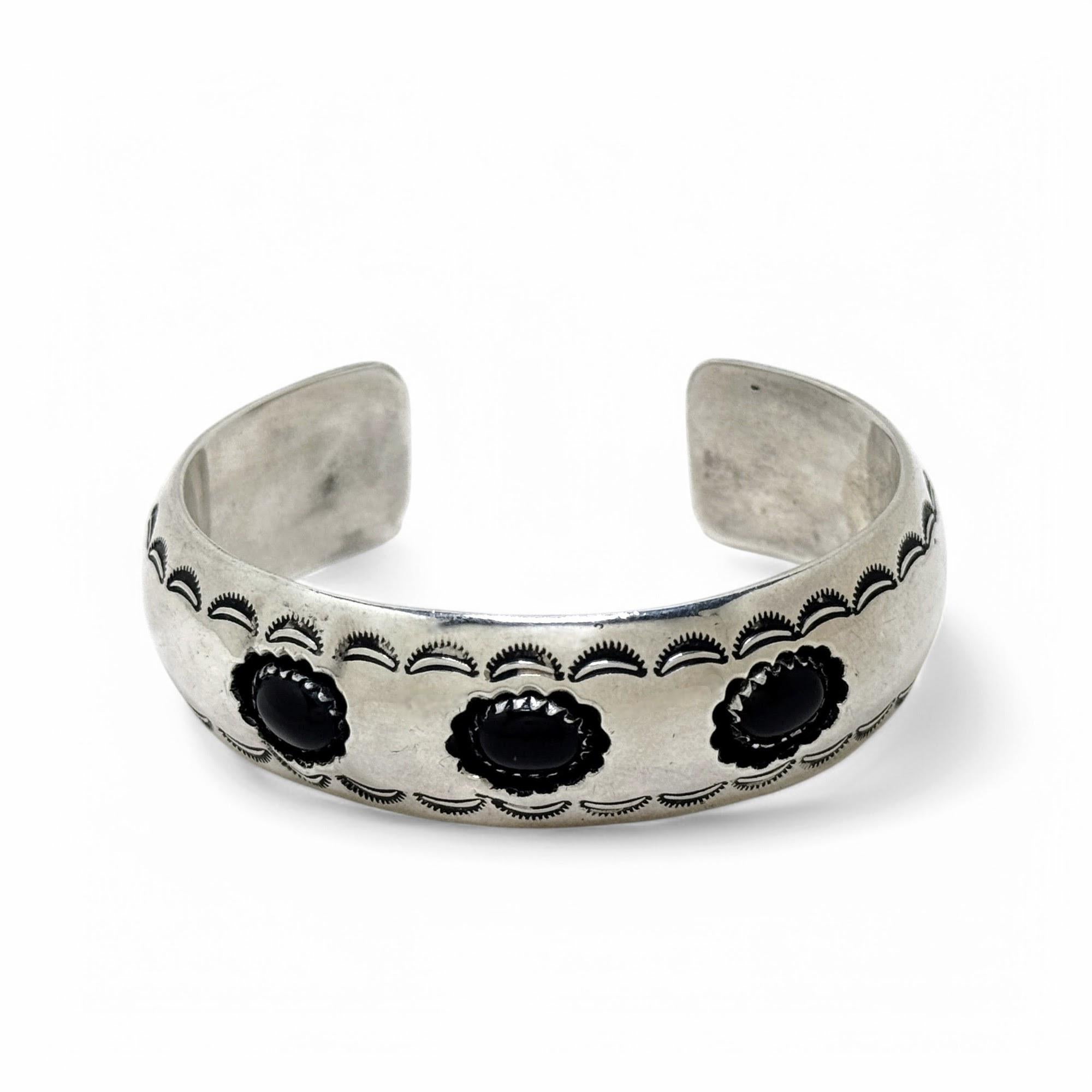 Navajo Made Onyx Cuff