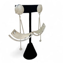 Sterling TAXCO Earrings | Modernist MOBILE Abstract Earrings | 80s Abstract Modern Jewelry | Sterling Silver Earrings | 1980s Mexican Silver