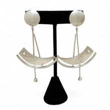 Sterling TAXCO Earrings | Modernist MOBILE Abstract Earrings | 80s Abstract Modern Jewelry | Sterling Silver Earrings | 1980s Mexican Silver