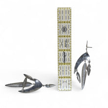 Vintage Native American Onyx Sterling Earring | SIGNED Native American Jewelry | Onyx Sterling Earrings | Dramatic Witchy Biker 925 Jewelry