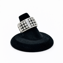 Sterling Silver Taxco Ball Stud Ring Size 6 1/2