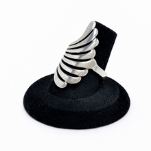 Sterling Silver Fan Cutout Ring Size 8 3/4