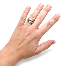 Sterling Silver Taxco Ball Stud Ring Size 6 1/2