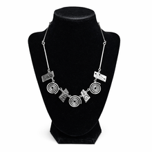 Vintage 90s Sterling Whimsical Modernist Necklace