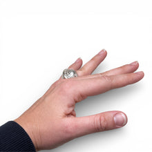 Reptilian Sterling Hallow Ring Size 6.5