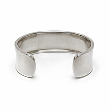 Taxco Sterling and Black Enamel Modernist Cuff