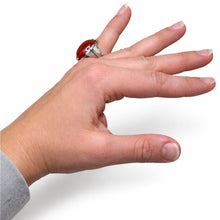 Sterling Carnelian Ring Size 5
