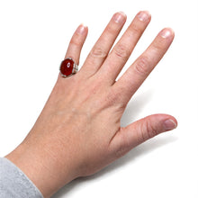 Sterling Carnelian Ring Size 5