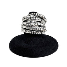 Textured Modernist Brutal Sterling Ring Size 7