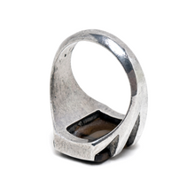 Mid Century Agate Ring Size 8 3/4