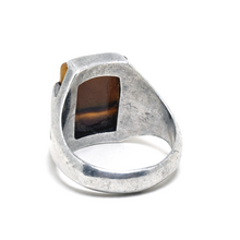 Mid Century Agate Ring Size 8 3/4