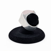 Chunky Rose Quartz Solid Sterling Ring 5.5