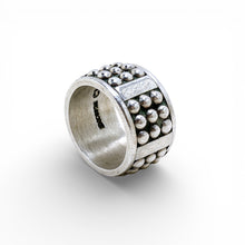 Sterling Silver Taxco Ball Stud Ring Size 6 1/2