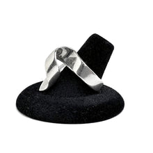 Sculptural Sterling Modernist Ring Size 8 3/4