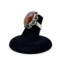 Sterling Silver Agate Ring Size 5