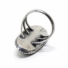 Navajo Sterling Marquise-Cut Onyx Ring Size 6 1/4