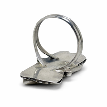 Vintage 1970s Turquoise Sterling Ring Size 12 1/4