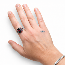 Sterling Bloodstone Ring Size 10