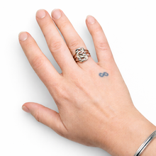 Sterling Knot Ring Size 8 3/4