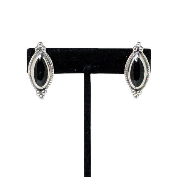 Onyx Oval Earring